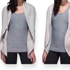 LULULEMON Cabin Yogi Wrap Sweater Grey